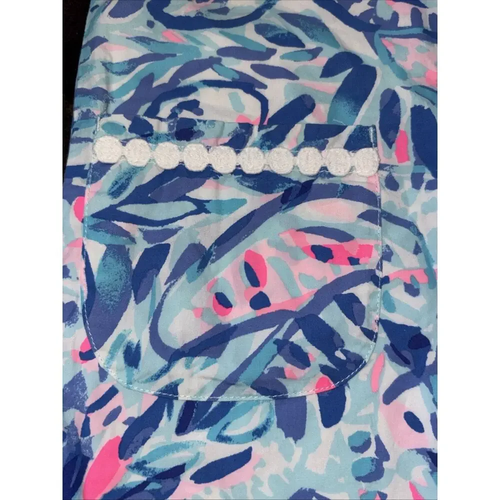 Lilly Pulitzer Girls Shift Dress New With Tags “Breakwater-party wave” Size 7